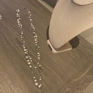 Stella and dot layer pearl necklace